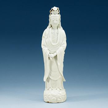 1435. GUANYIN, blanc de chine. Qing dynastin (1644-1912).