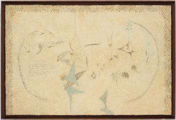 THEA EKSTRÖM, mixed media on paper laid down on panel, signed and dated 30 III 63.