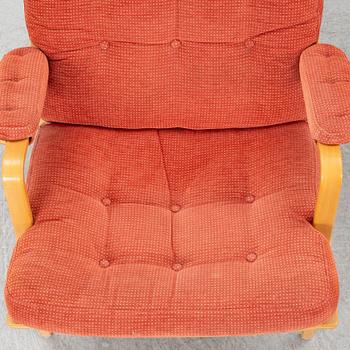 Bruno Mathsson, a pair of 'Ingrid' armchairs, Dux.