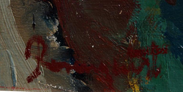 HANS ROSENQUIST, olja på pannå, och TOMMY OHLSSON, olja på duk, sign.