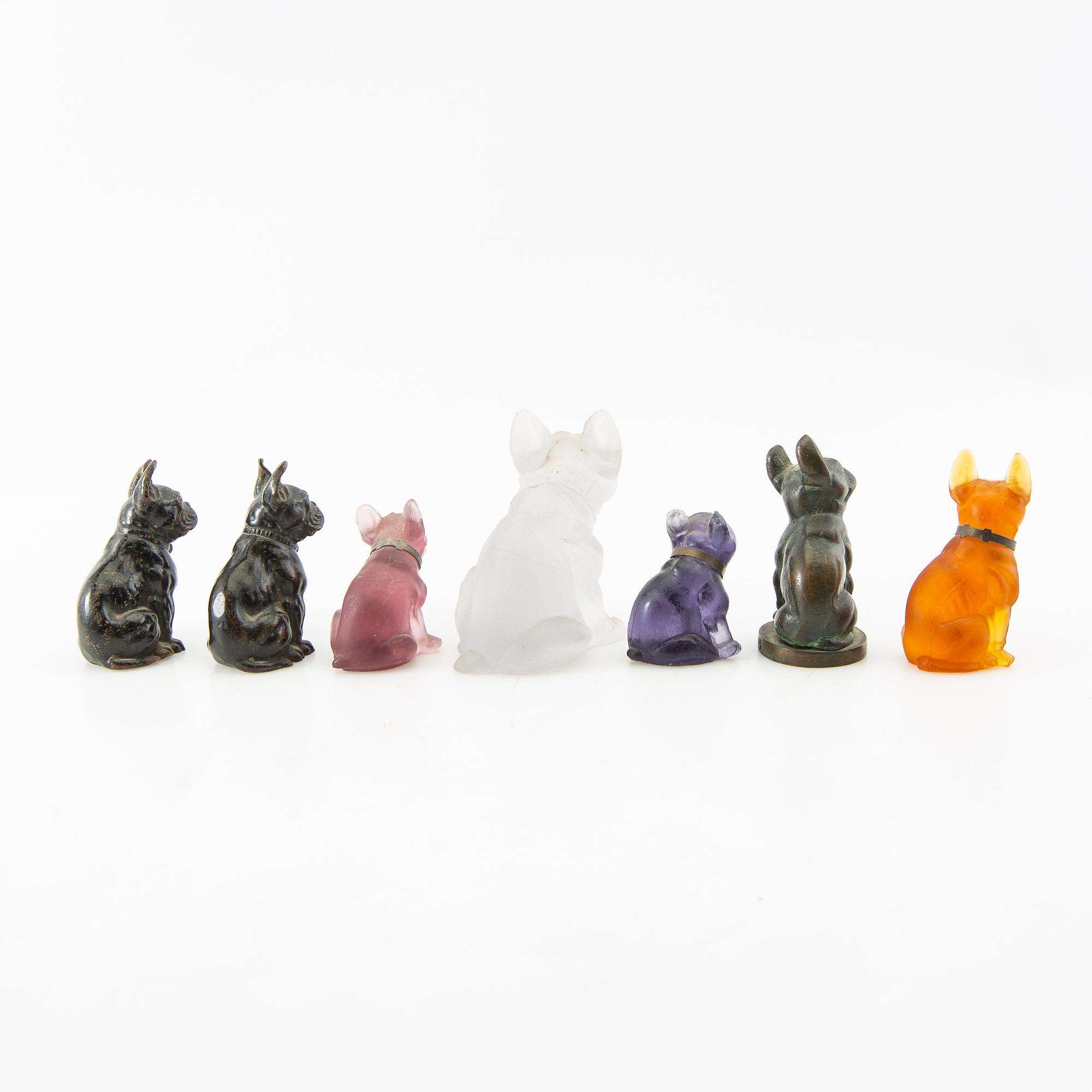 Figures, 7 pcs, 20th century.