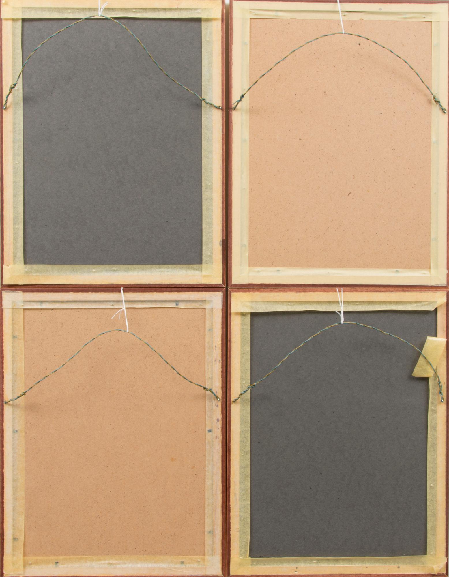 LITOGRAFIER, 4 st, efter Wilhelm och Magnus von Wright, A. Börtzell, Stockholm.