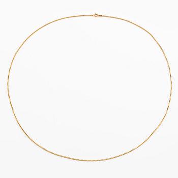 Chain 18K gold, Venetian link.