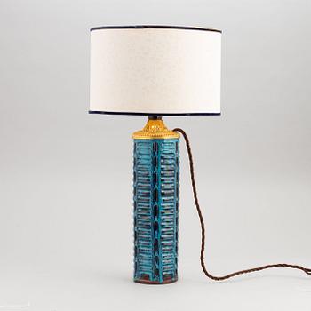 Wilhelm Kåge, a "Farsta" stoneware table lamp, Gustavsberg studio, Sweden 1957.