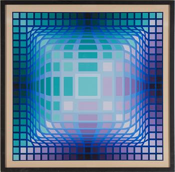 VICTOR VASARELY, a signed and numbered silkscreen.