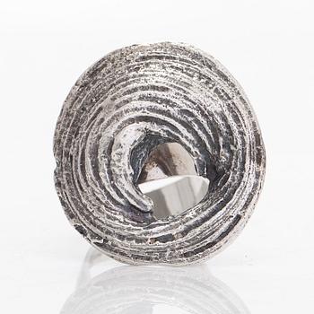 Helky Juvonen, a sterling silver ring, Westerback, Helsinki 1972.