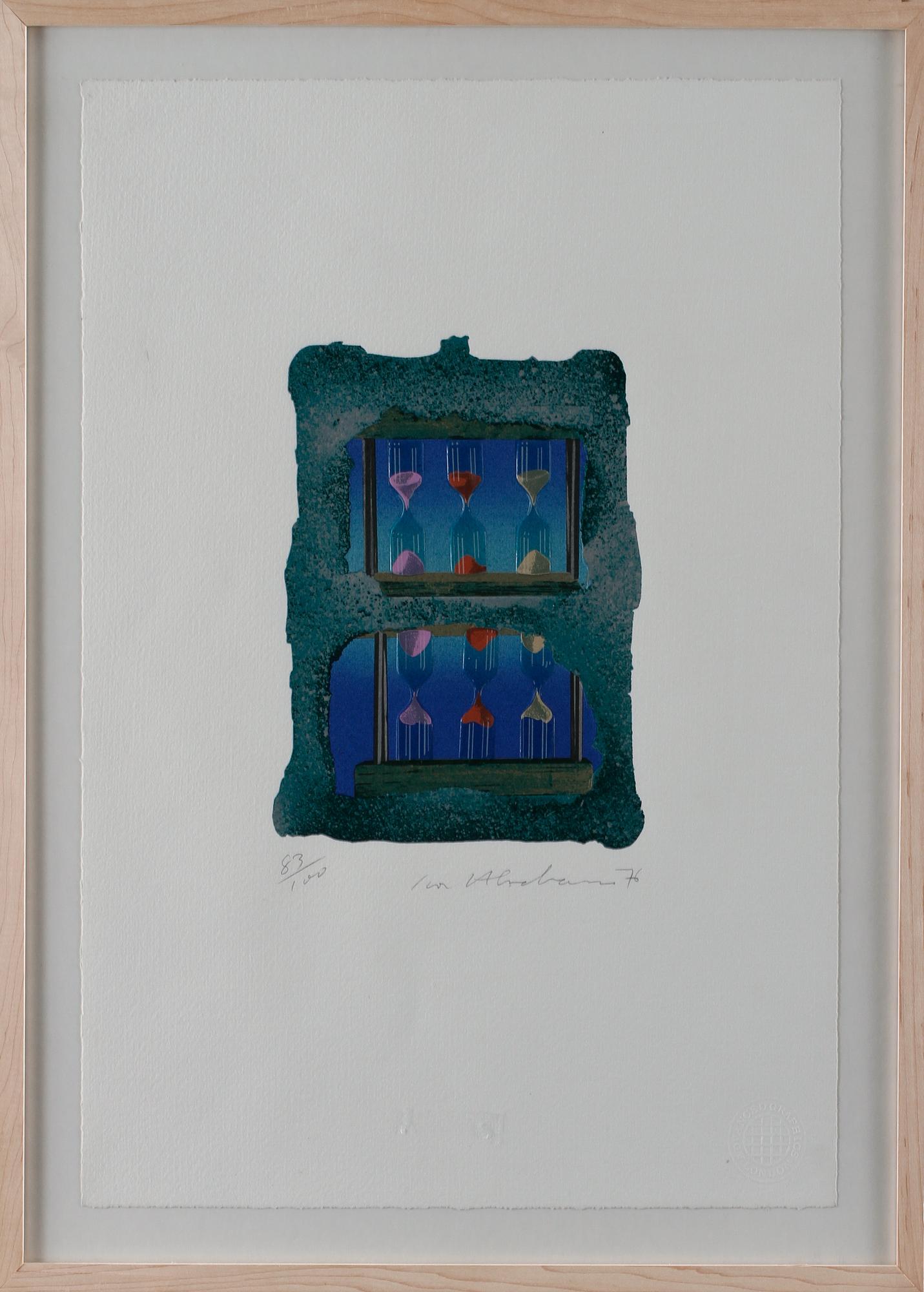 IVOR ABRAHAMS, färglitografi, signerad, daterad -76 och numrerad 83/100.