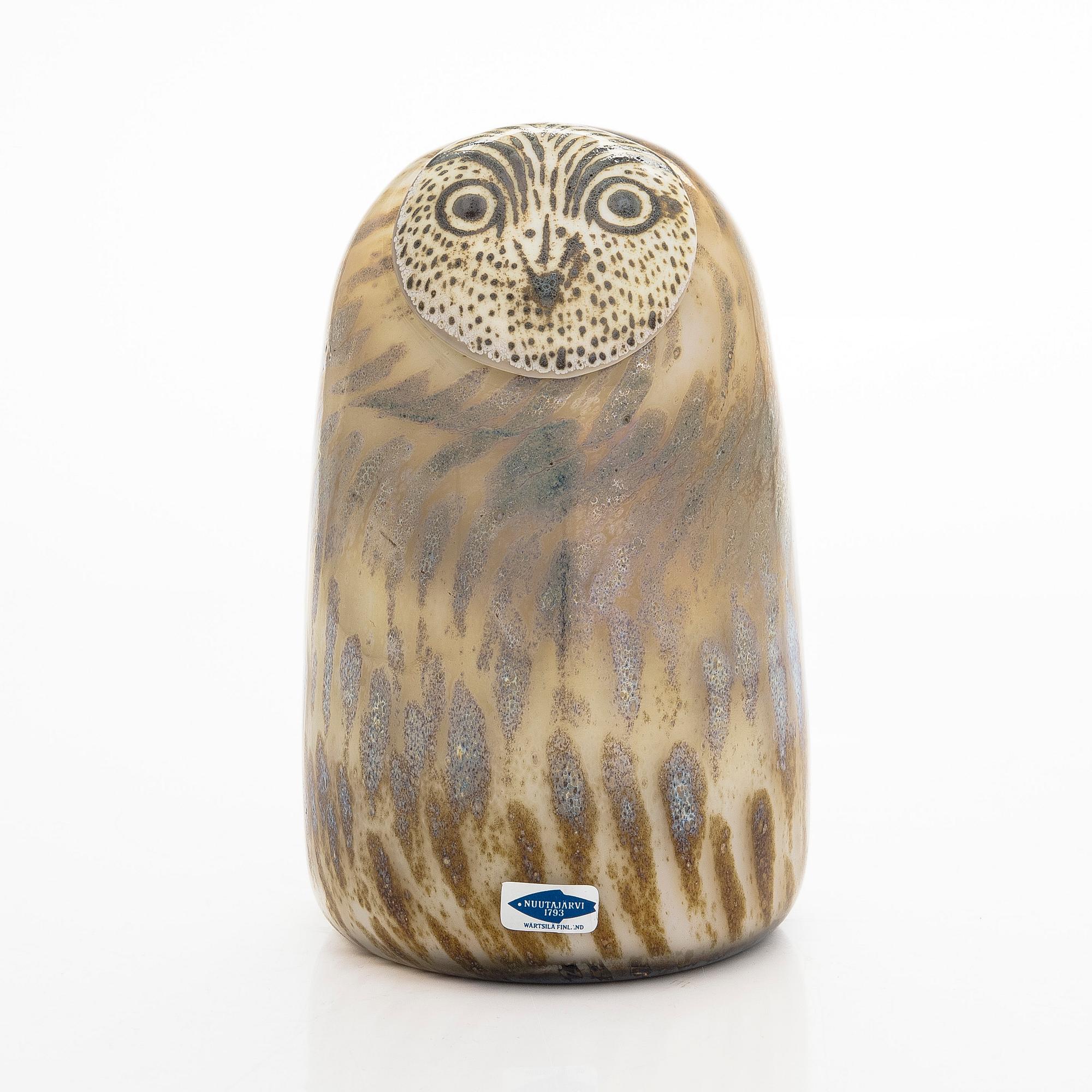 Oiva Toikka, An 'Eagle Owl' glass bird, signed Oiva Toikka Nuutajärvi Notsjö.