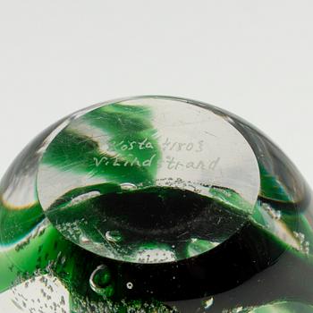 VICKE LINDSTRAND, a glass vase, Kosta 1960´s/70´s.