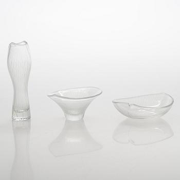 Tapio Wirkkala, konstglas, 5 st, 1950-tal, signerade Tapio Wirkkala - Iittala.