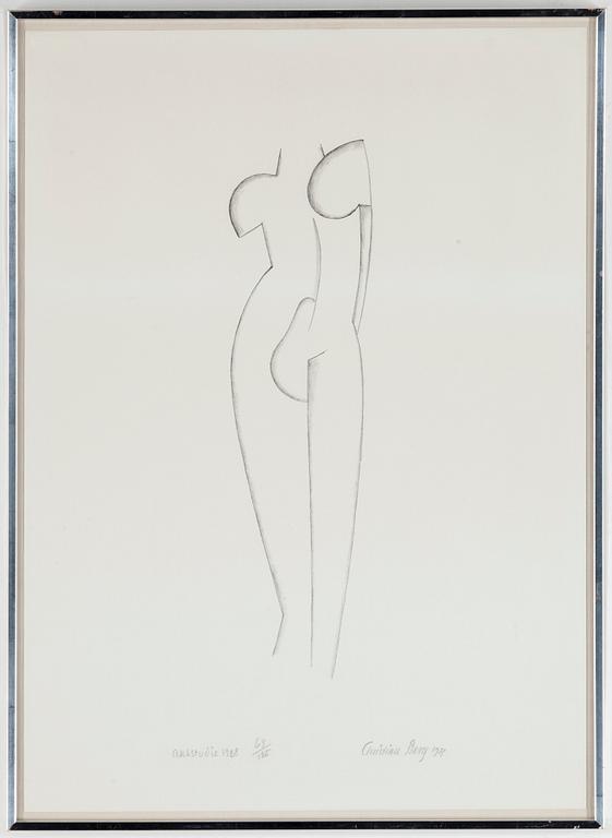 CHRISTIAN BERG, lithographs, 3, signed 68/125.