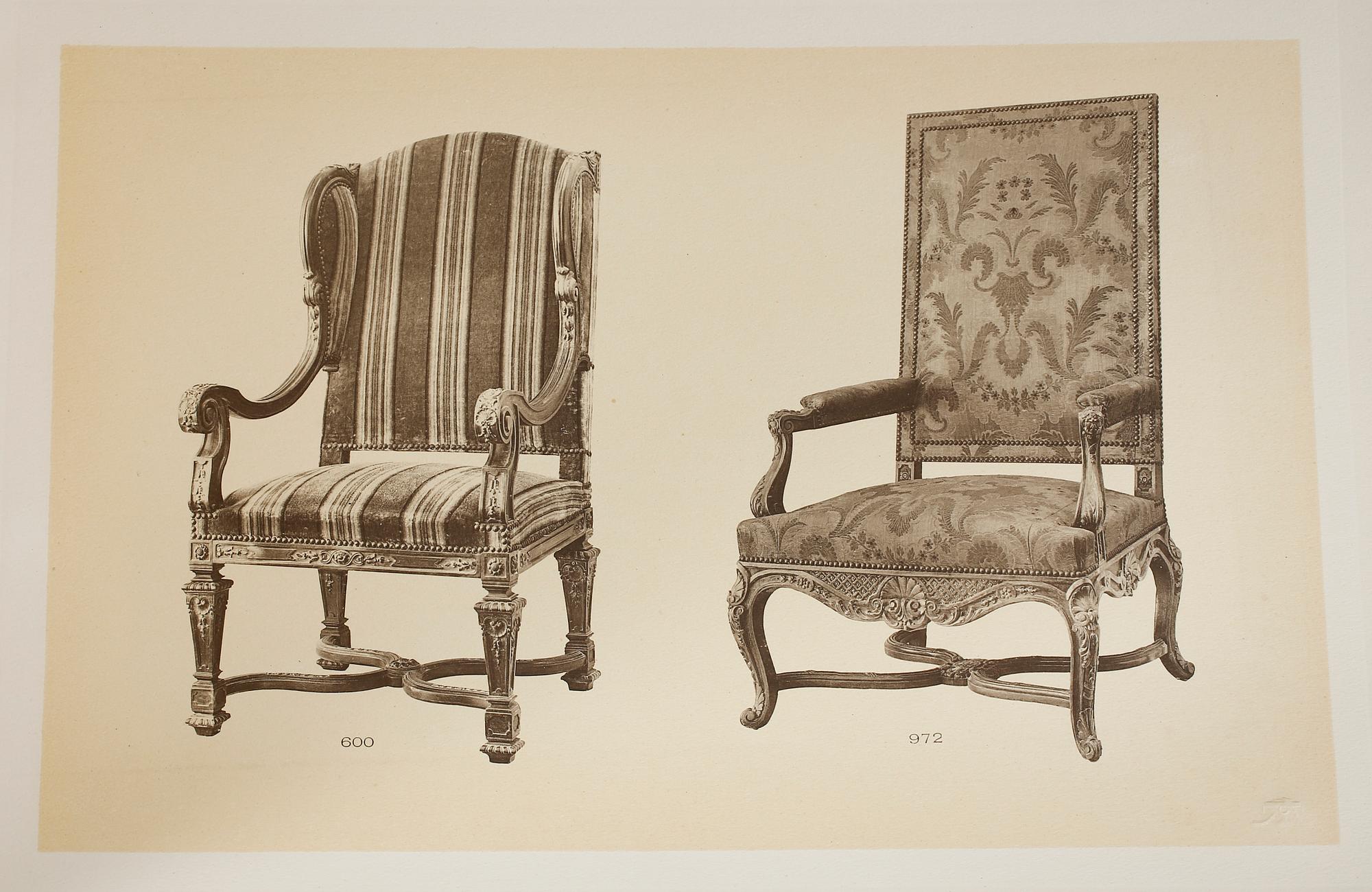MÖBELKATALOG,  ca 70 planscher. 1800-talets slut.