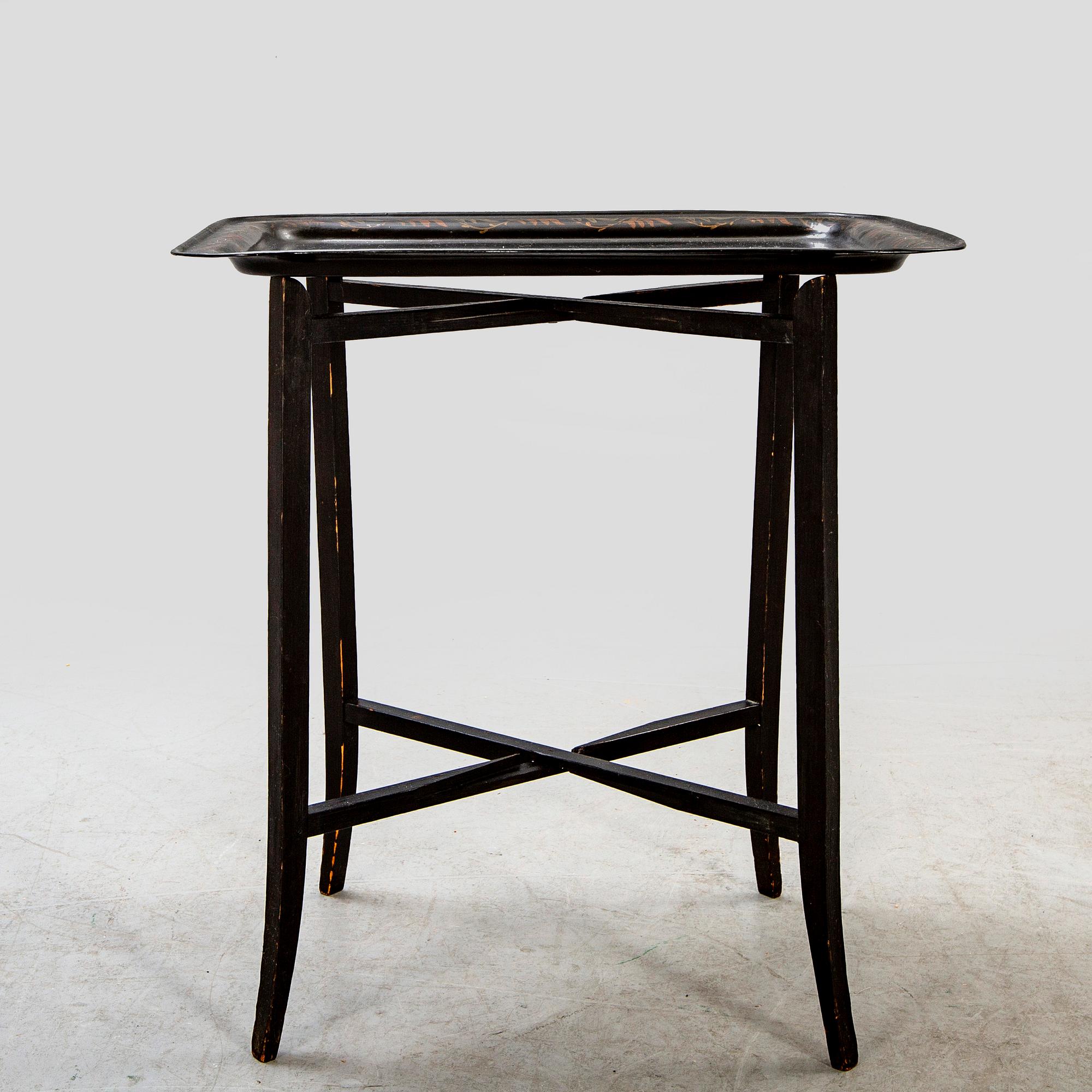 Tray with table / stand, first part of the 20th century.