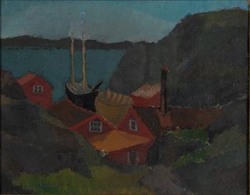 Gustav Rudberg, "Skeppsvarv, Hälleviksstrand".