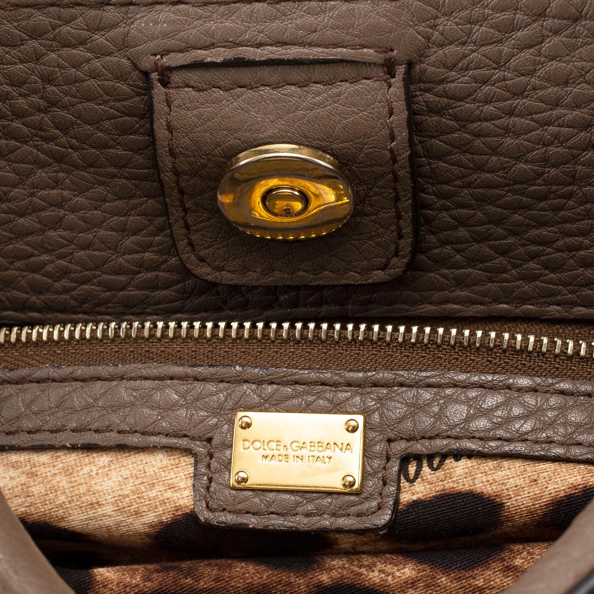 DOLCE & GABBANA, a '"Miss Sicily' leather handbag.