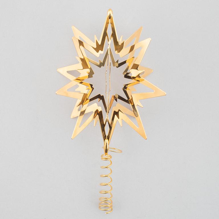 A set of eight Christmas decorations, Georg Jensen, Denmark.