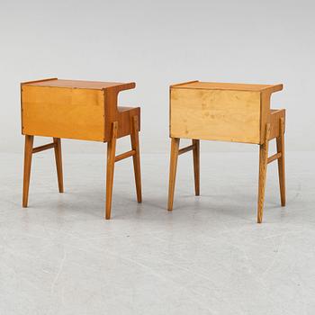 A pair of 1950's/60's bedside tables.