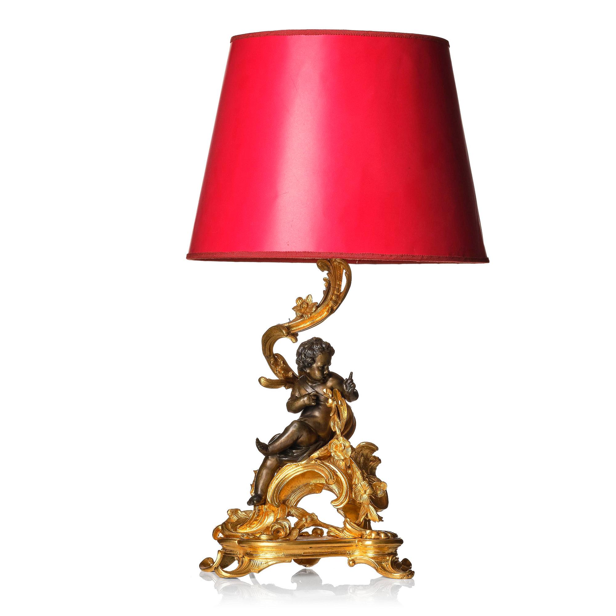 Bordslampa, Frankrike, 1800-talets slut, Louis XV-stil.
