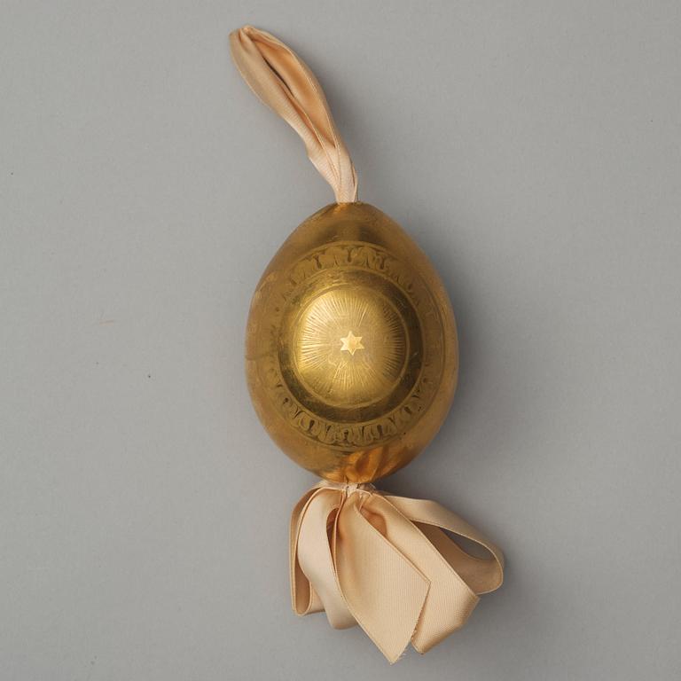 ÄGG, porslin. Ryssland, Empire, 1800-talets första hälft.