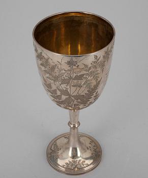 POKAL, silver, England 1881. Vikt 296 g.