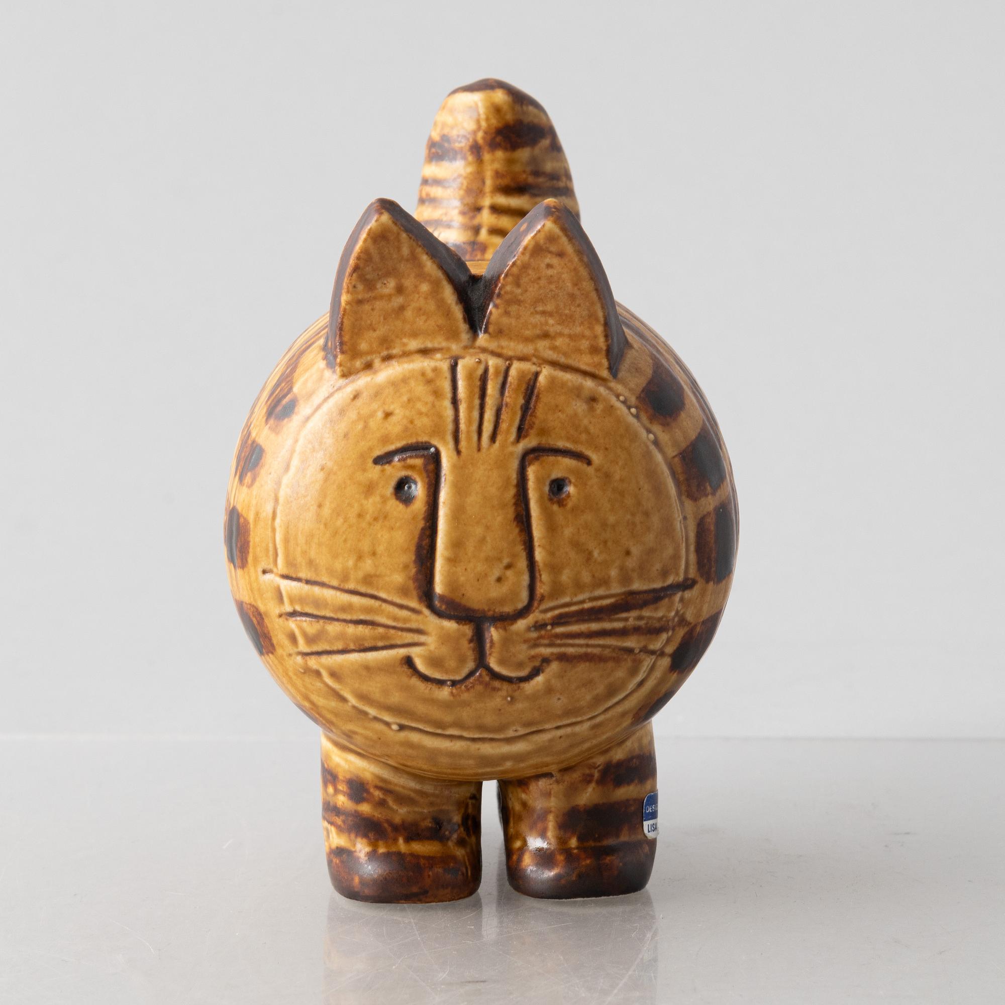 Lisa Larson, a 'Stora katten' stoneware figurine from the series 'Jura', Gustavsberg.