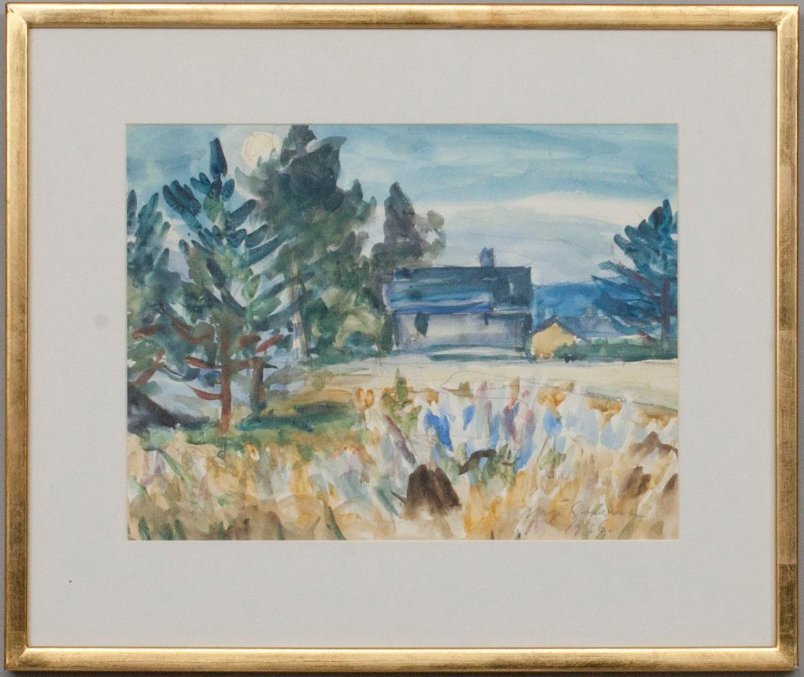 YRJÖ SAARINEN, akvarell, signerad och daterad 1936.