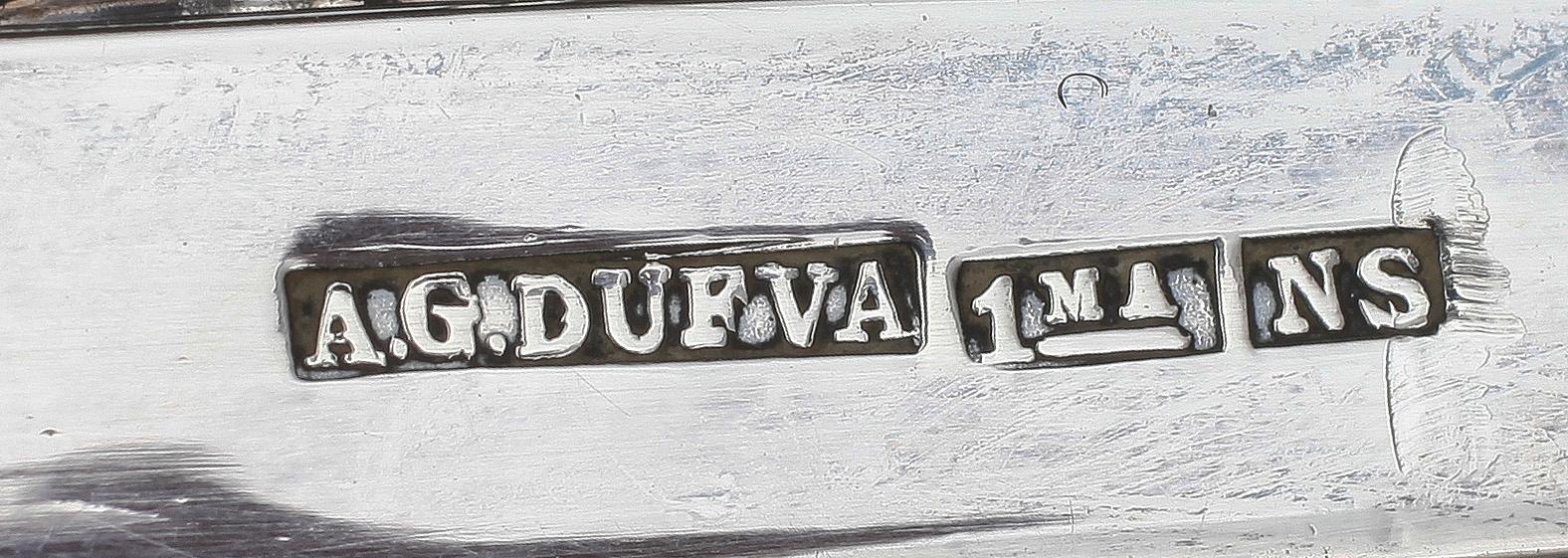 LJUSSTAKAR, ett par, nysilver, gustaviansk stil, AG. Dufva, omkring 1900.