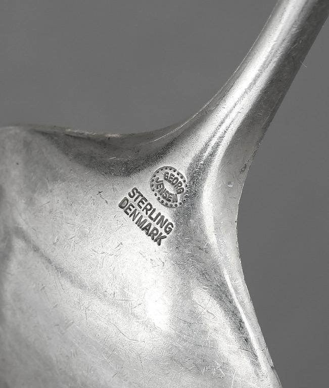 BESTICKSERVIS, silver, 38 delar. "Cypress", Tias Eckhoff, Georg Jensen, Köpenhamn. Vikt ca 1900 gram.