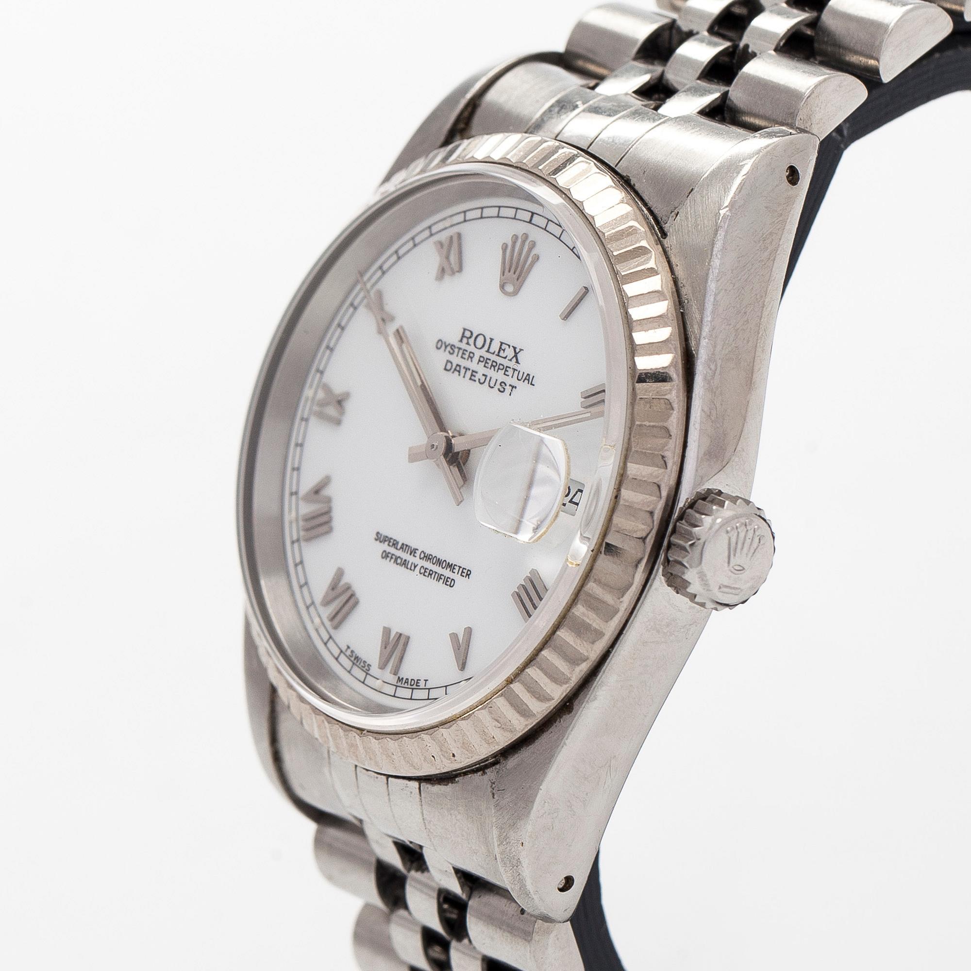 Rolex, Oyster Perpetual, Datejust, armbandsur, 36 mm.
