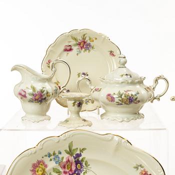 A 96-piece dinner, coffe and tea porcelain service, "Pompadour", Rosenthal, Germany.