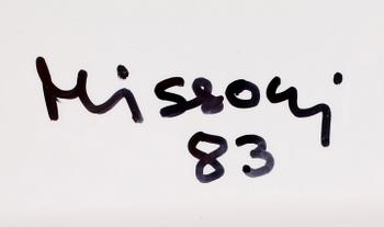 OTTAVIO MISSONI, multipel, textil på plexiglas, signerad och numrerad 7/25, daterad -83.