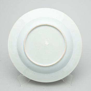 TALLRIKAR, 6 st, porslin, Qingdynastin, Qianlong (1736-95).