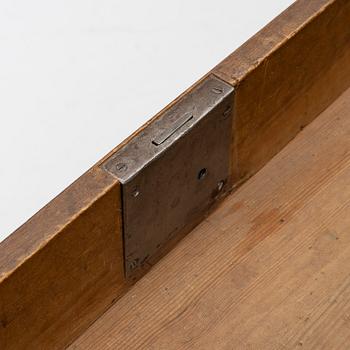 A Swedish Empire mahogany desk, first part 19th century.