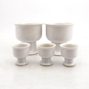 Signe Persson-Melin, a set of 11 bowls on foot, for Boda Nova.
