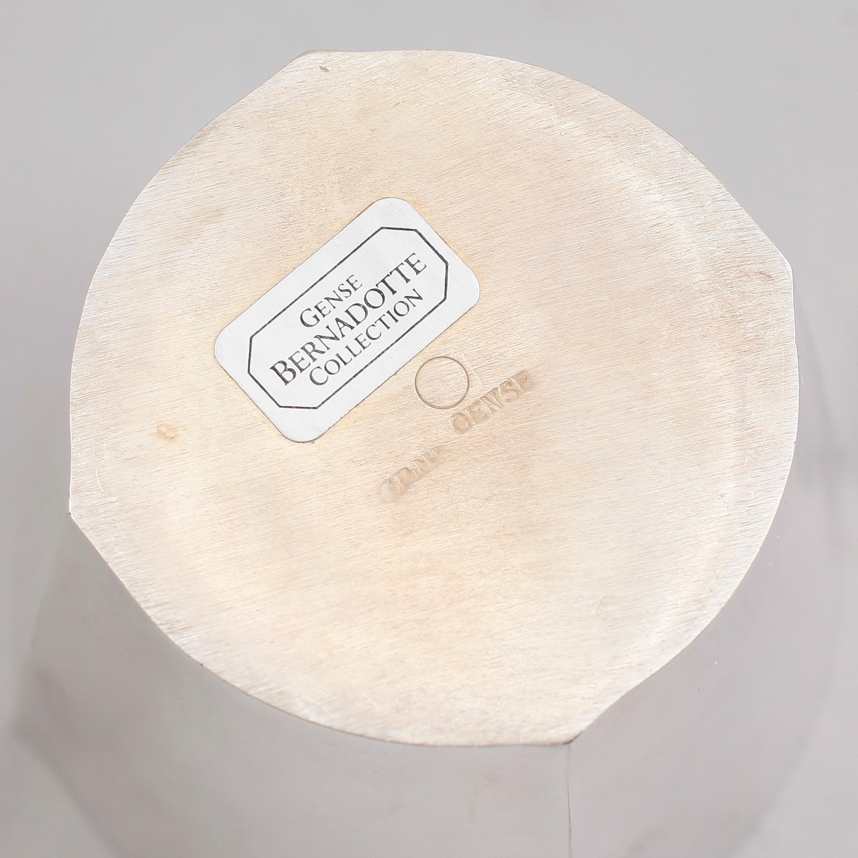 BÄGARE, 6 st, nysilver, Sigvard Bernadotte för Gense.