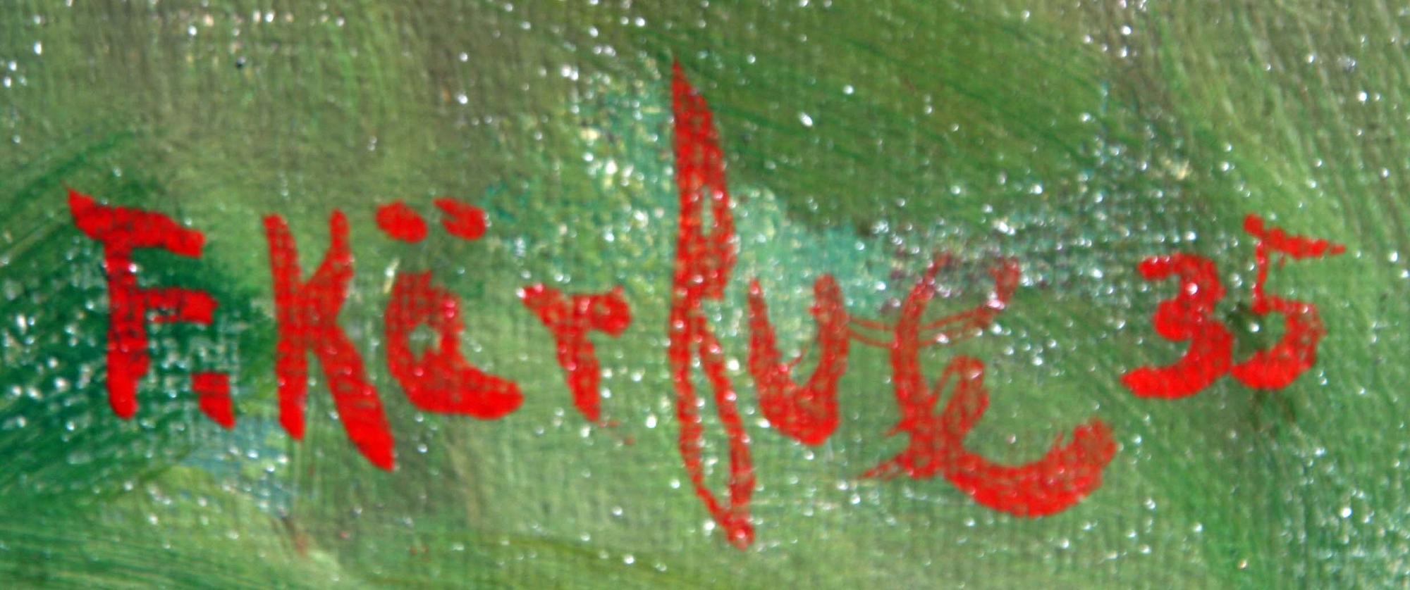 FRITZ KÄRFVE, olja på duk, sign och dat -35.