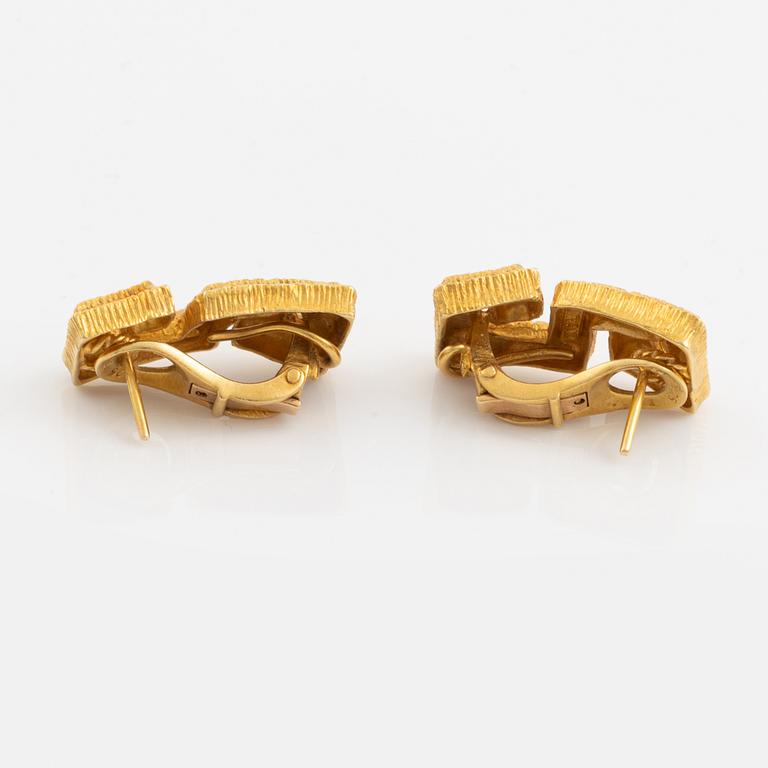 A pair of 18K gold Maramenos & Pateras earrings.