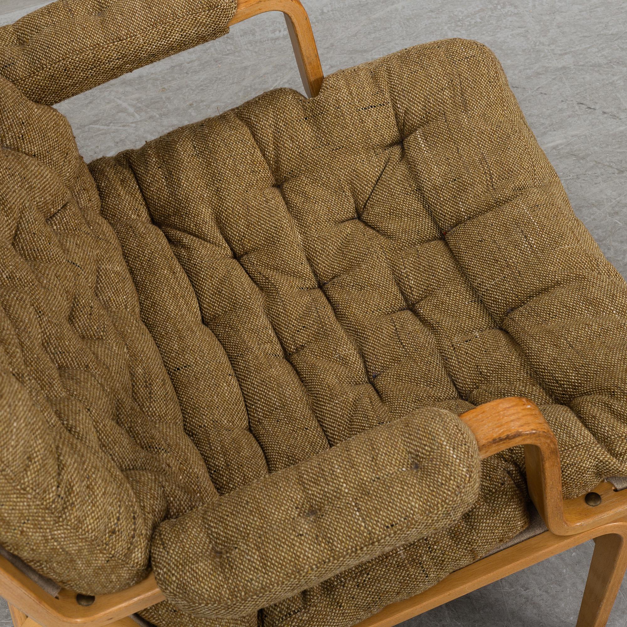 A pair of 'Ingrid' easy chairs by Bruno Mathsson, Dux. Second half of the 20th century.