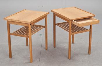 SÄNGBORD, ett par, Fridhagen, Bodafors, 1950/60-tal.