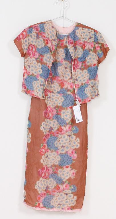 KLÄNNING samt BOLERO, 1900-tal.