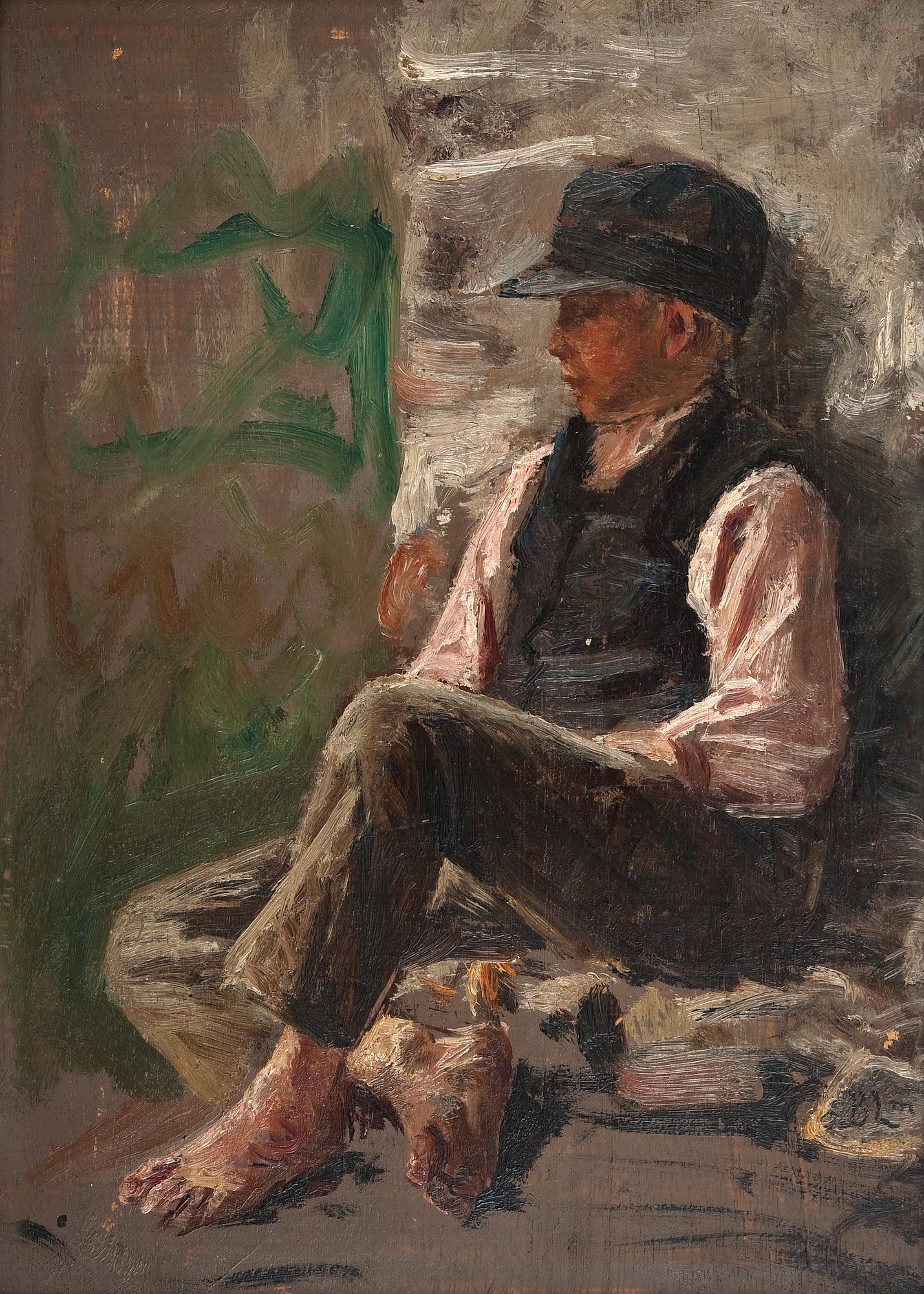 Berndt Lindholm, SITTANDE POJKE.