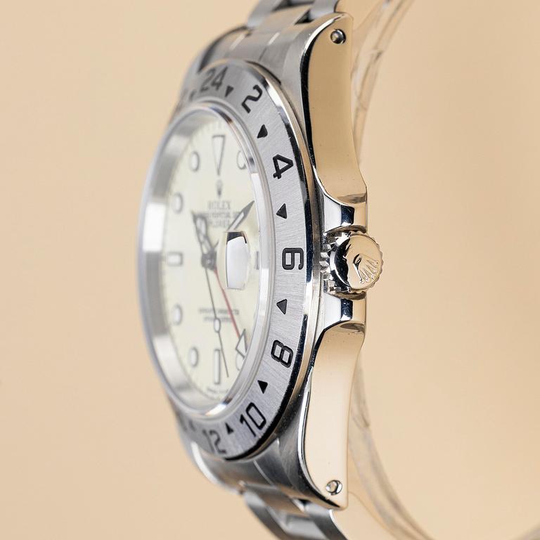 Rolex, Explorer II, "Cream Non-Rail Dial", "Jubilee Bracelet", ca 1993.