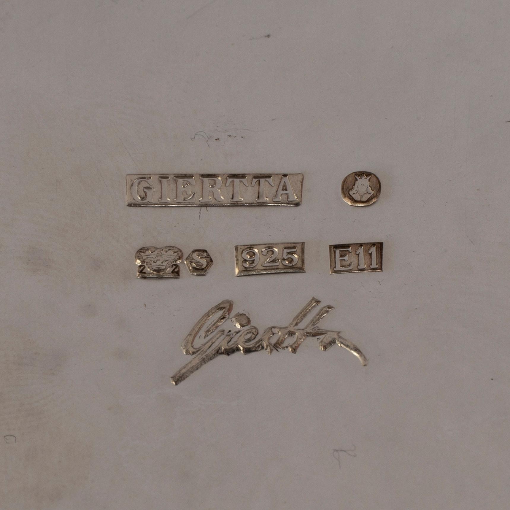 CLAËS E. GIERTTA, kåsa, sterlingsilver, Stockholm 2003.