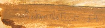 Gerhard Nordström,  mixed media signed and dated 52.