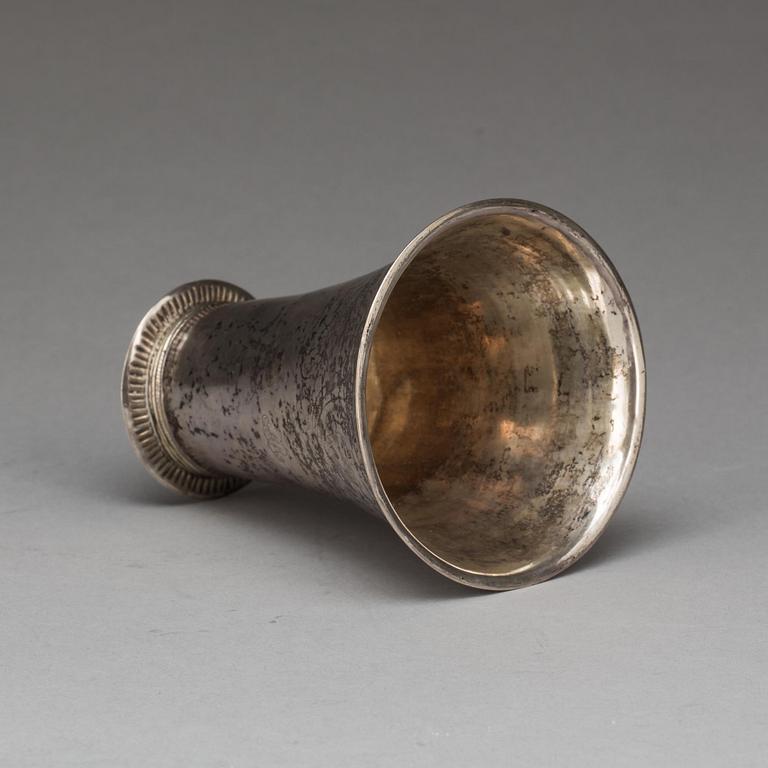 BÄGARE, silver, Carl Fredrik Seseman, Arboga 1790. Ca. 68 g.