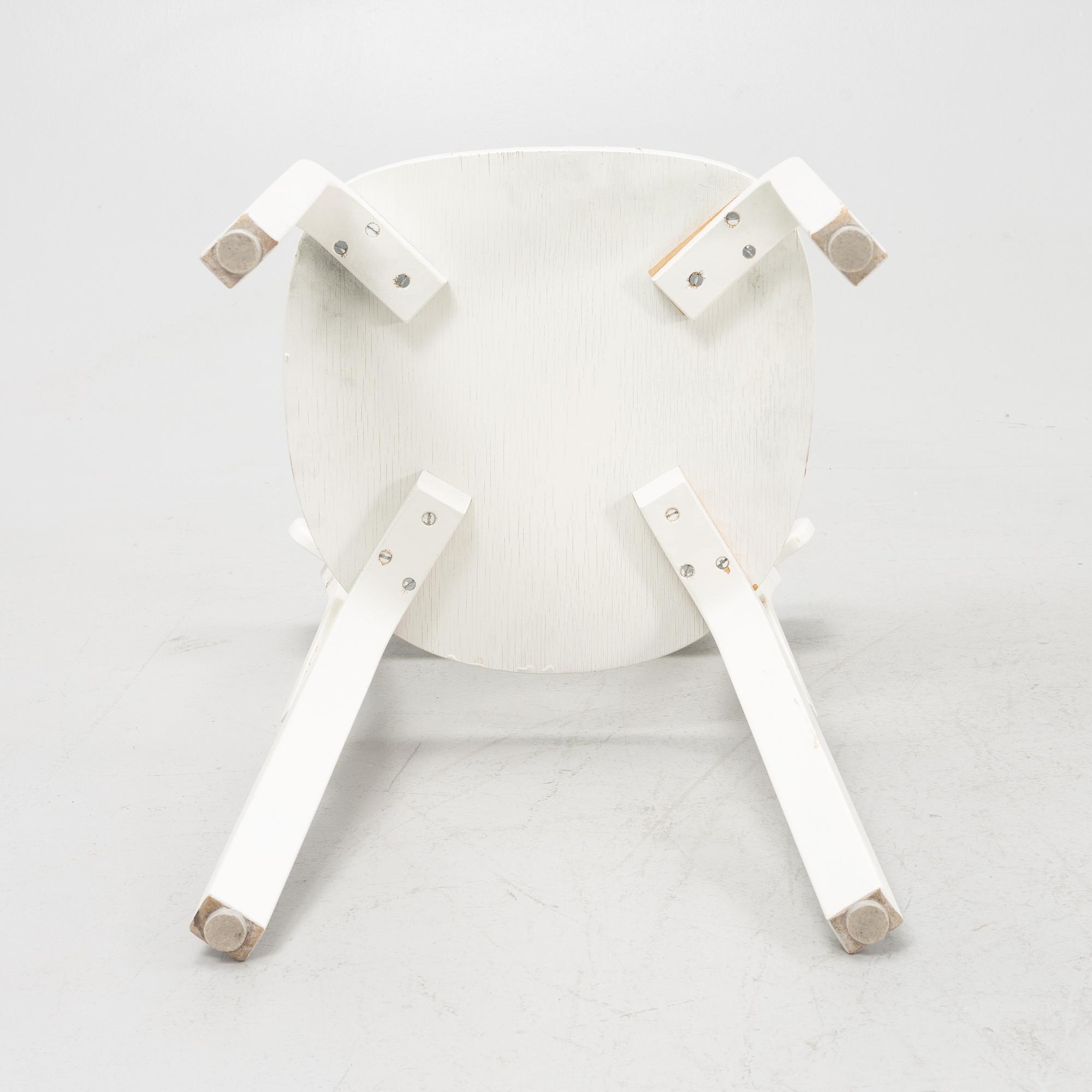 Alvar Aalto, a set of four model 69 chairs for Artek, Finland.