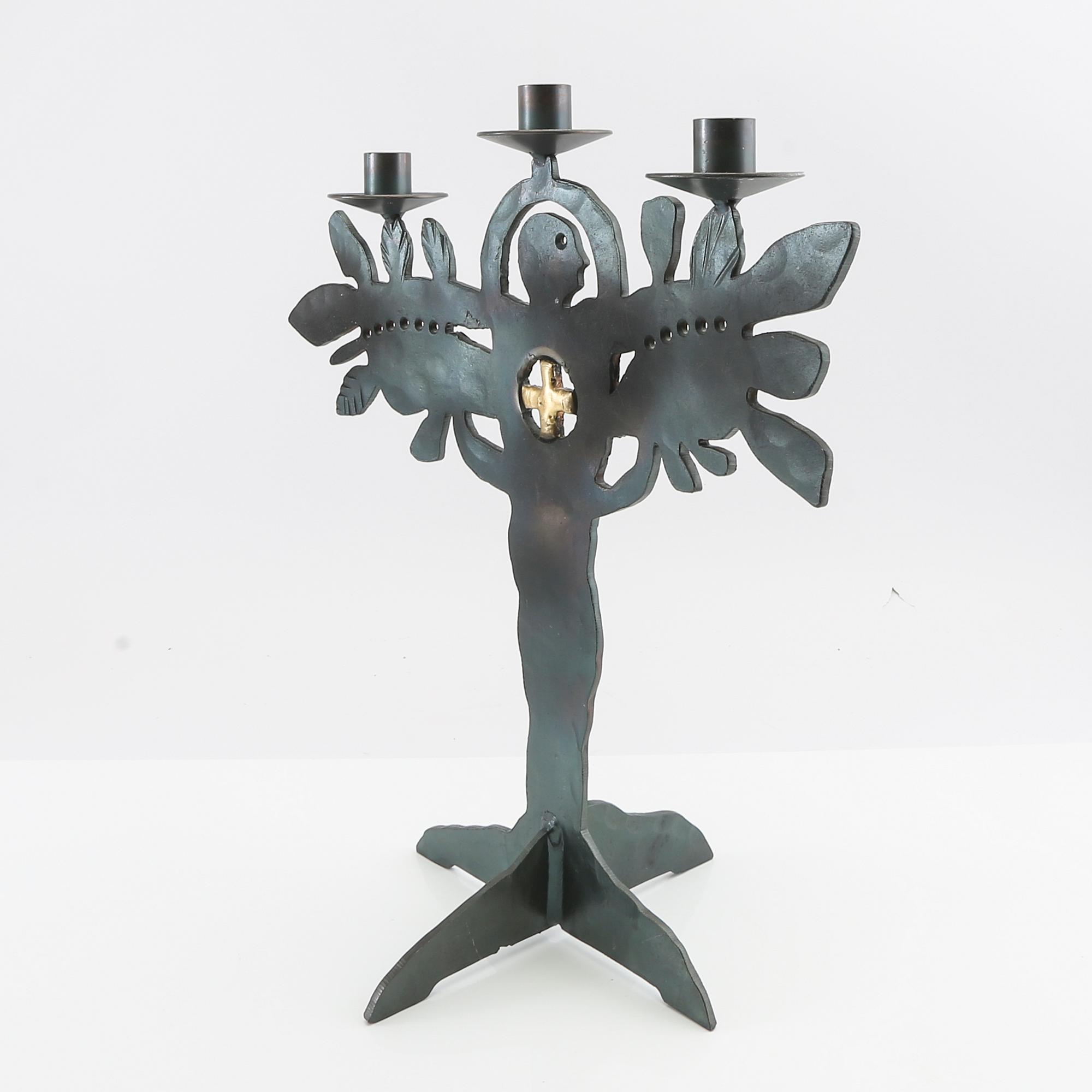 Bertil Vallien, kandelaber, Boda Smide  sent 1900-tal.