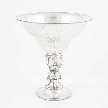 A Swedish Silver Footed Bowl, mark of GAB, Stockholm 1925.