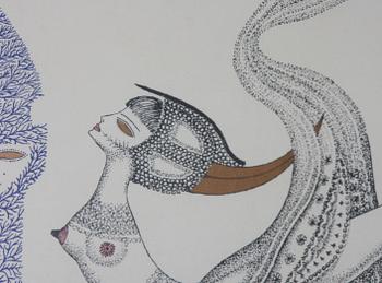 SVANBERG, MAX WALTER. Färglitografi, sign i plåten.
Proveniens: Git Gay.