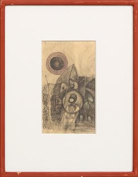CO Hultén, CO Hultén, frottage, signed, dated -42.